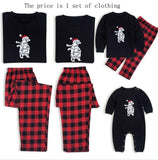 Christmas Family Pajamas Set Christmas Clothes Parent-child Suit Home Sleepwear New Baby Kid Dad Mom Matching Family Outfits