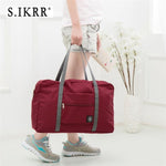 S.IKRR Nylon Waterproof Travel Bag Unisex Foldable Duffle Bag Organizers Large Capacity Packing Cubes Portable Luggage Bags