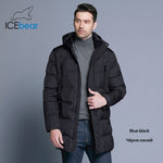 ICEbear 2019 Top Quality Warm Men's Warm Winter Jacket  Windproof  Casual Outerwear Thick Medium Long Coat Men Parka 16M899D