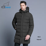 ICEbear 2019 Winter Jacket Men Hat Detachable Warm Coat Causal Parkas Cotton Padded Winter Jacket Men Clothing MWD18821D