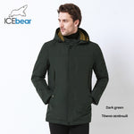 ICEbear 2019 high quality jacket autumn new casual collar men's jacket detachable hat brand men MWC18123I