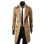 Fashion Brand Autumn Jacket Long Trench Coat Men Top Quality Slim Black Male Overcoat Mens Khaki Coat Trenchcoat Windbreaker