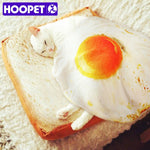 HOOPET Pet Bed for Dog Pets Cat Mat for Dogs Blanket Kennel Teddy Four Seasons Durable Soft Toast Bread and Poached Eggs Mats