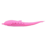 2019 Hot Silicone Fish Shape Cat Toothbrush Teething Toy with Catnip Pet Toys QJ888 #3