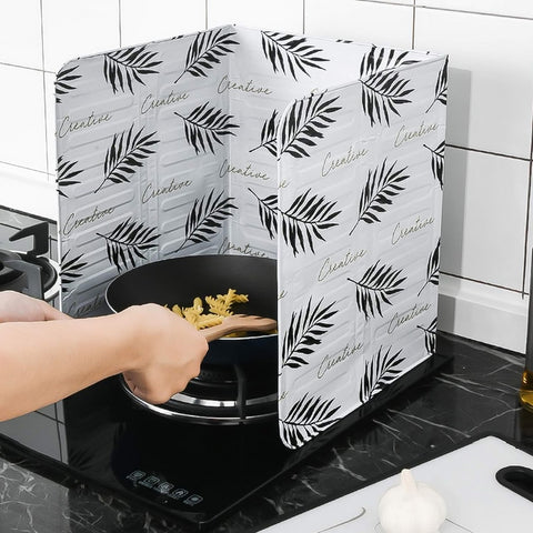 39 Aluminum Foil Oil Block Oil Barrier Stove Cooking Anti - Splashing Oil Baffle Heat Insulation Kitchen Supplies Utensils