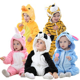 Winter Baby Rompers Panda Newborn Clothes Baby Girls Boys Romper Infant Clothing  Jumpsuit Toddler Baby's Sets Stitch Pajamas