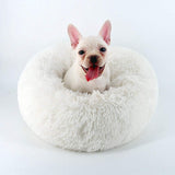 Long Plush Super Soft Dog Bed Pet Kennel Round Sleeping Bag Lounger Cat House Winter Warm Sofa Basket for Small Medium Large Dog