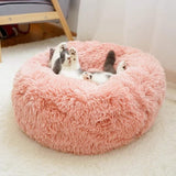 Long Plush Super Soft Dog Bed Pet Kennel Round Sleeping Bag Lounger Cat House Winter Warm Sofa Basket for Small Medium Large Dog