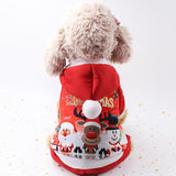 Christmas Cat Clothes Halloween Clothes For Cats New Year Puppy Outfit Pet Cat Clothes For Chihuahua Winter Warm Pet Clothes