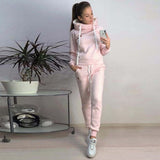 2019 Autumn Winter Female Two Piece Sets Tracksuit For Women Long Sleeve Jackets And Pants Two Piece Set Warm Outfits Women Suit