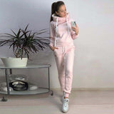 2019 Autumn Winter Female Two Piece Sets Tracksuit For Women Long Sleeve Jackets And Pants Two Piece Set Warm Outfits Women Suit