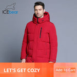 ICEbear 2019 Hot Sale Winter Warm Windproof Hood Men Jacket Warm Men Parkas High Quality Parka Fashion Casual Coat MWD18856D