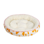 Dog Bed Warming Kennel Washable Pet Floppy Extra Comfy Plush Rim Cushion and Nonslip Bottom All Size Dog House