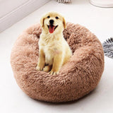 Foldable Round Cat Warm Sleeping Bed Portable Soft Plush Pet Kennel Nest Multi-Colors Pet Nest Pet Products