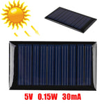 5V Solar Panel Portable Mini DIY Module Panel System For Battery Cell Phone Chargers Solar Cells power bank for outdoor travling