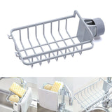 Drain Rack Holder Storage Organizer Drying Shelf for Kitchen Sink Faucet Sponge Soap Cloth TN99