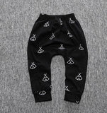 Print Pattern Cotton Baby Trousers Babys Boys Girls PP Pants For Sports Baby Harem Pants Kids For Newborn Girl Boy Clothing