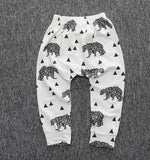 Print Pattern Cotton Baby Trousers Babys Boys Girls PP Pants For Sports Baby Harem Pants Kids For Newborn Girl Boy Clothing