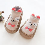 0-1-3 Years Old Spring Autumn Winter Infant Funny Socks Baby Socks Non-slip Floor Socks Leather Sole Cartoon Cotton Baby Socks