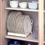 Kitchen Foldable Dish Plate Drying Rack Organizer Drainer Plastic Storage Holder