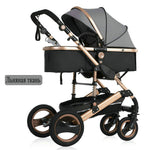 2019 new baby trolley high landscape 3 to 1 baby stroller double faced children free shipping in four seasons in Russia