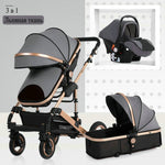 2019 new baby trolley high landscape 3 to 1 baby stroller double faced children free shipping in four seasons in Russia