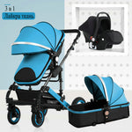 2019 new baby trolley high landscape 3 to 1 baby stroller double faced children free shipping in four seasons in Russia