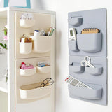 Plastic Self-adhesive Kitchen Refrigerator Fridge Storage Rack Organizer Cleaning Sponge Vegetable Fruit Kitchen Tools