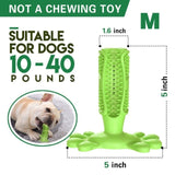 Pet Dog Toothbrush Chew Toy Doggy Brush Stick Soft Rubber Teeth Cleaning Dot Massage Toothpaste for Small dogs Pets Toothbrushes