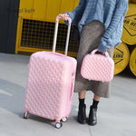 Cartoon Plaid fashion cute female 20/22/24/26/28 inch Rolling Luggage Spinner Brand Suitcase Wheels Carry On Travel Bags