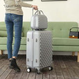 Cartoon Plaid fashion cute female 20/22/24/26/28 inch Rolling Luggage Spinner Brand Suitcase Wheels Carry On Travel Bags