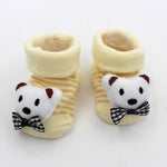 Excellent Quality Baby Girl Foot Socks Funny Happy Socks Newborn Rubber Anti Slip Socks