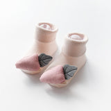 Excellent Quality Baby Girl Foot Socks Funny Happy Socks Newborn Rubber Anti Slip Socks