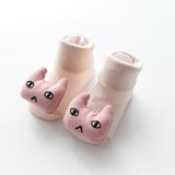 Excellent Quality Baby Girl Foot Socks Funny Happy Socks Newborn Rubber Anti Slip Socks