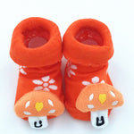 Excellent Quality Baby Girl Foot Socks Funny Happy Socks Newborn Rubber Anti Slip Socks