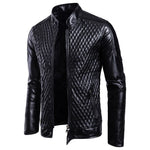 Fashion men leather jacket Spring autumn Casual PU coat mens motorcycle leather jacket New Male Solid color slim outerwear S-3XL